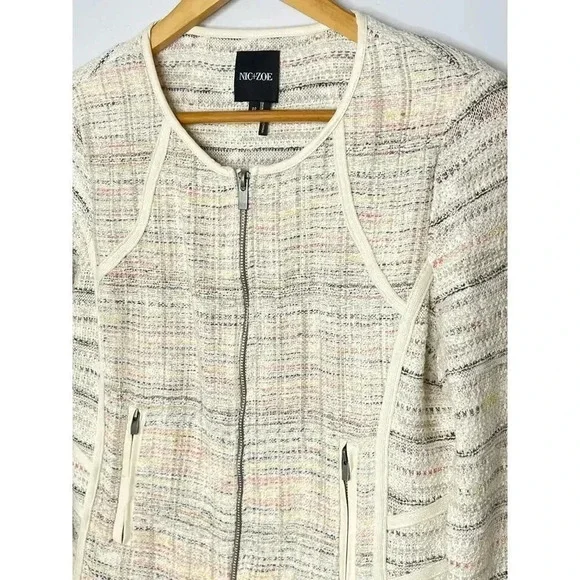 NIC + ZOE Dandelion Raw-Edge Jacket size PP NWT - Picture 10 of 12